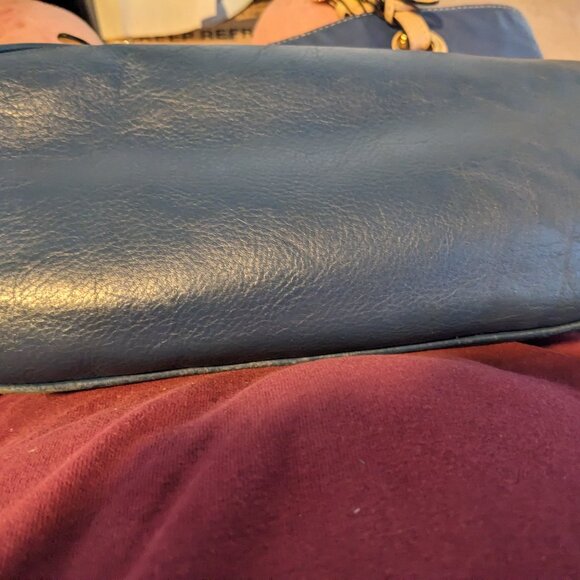 Michael Kors Navy Blue Beautiful Leather Saffiano Tote - Picture 6 of 6